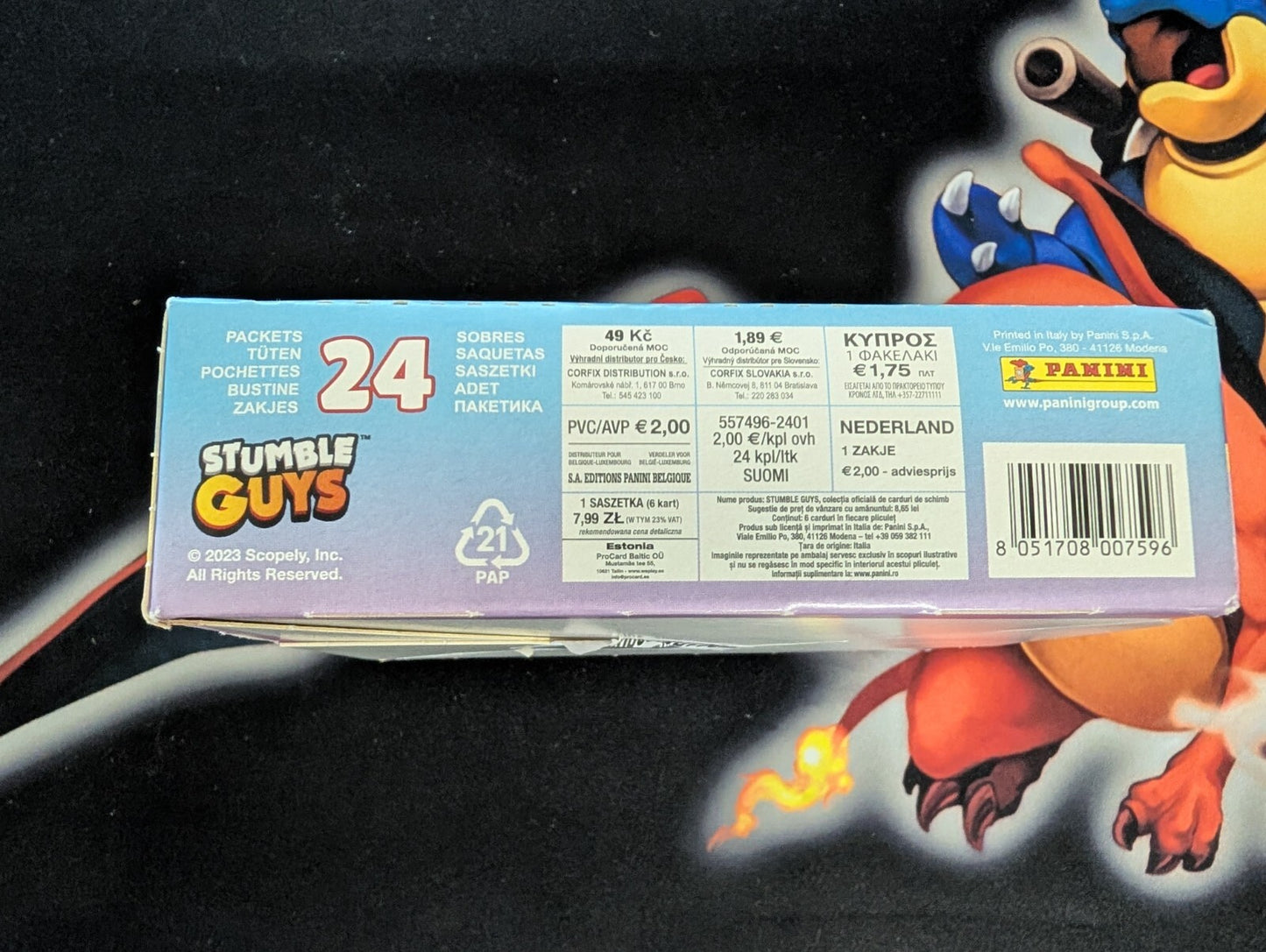 Panini Stumble Guys Trading Card Booster Box 24 Packs NEW SEALED