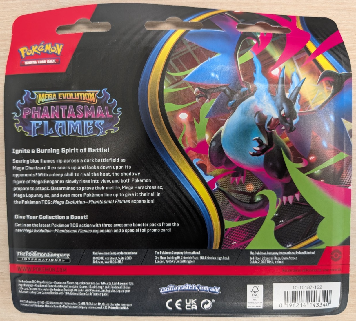 Phantasmal Flames 3 Pack Booster Blister Sneasel Pokemon TCG