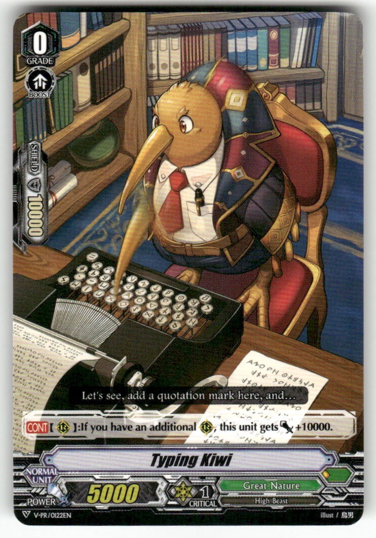 Cardfight Vanguard Typing Kiwi #V-PR/0122EN PR