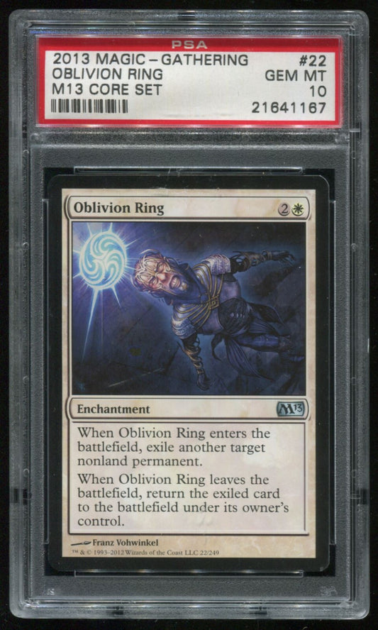 MTG Magic 2013 M13 Core Set Oblivion Ring #22 PSA 10 Gem Mint