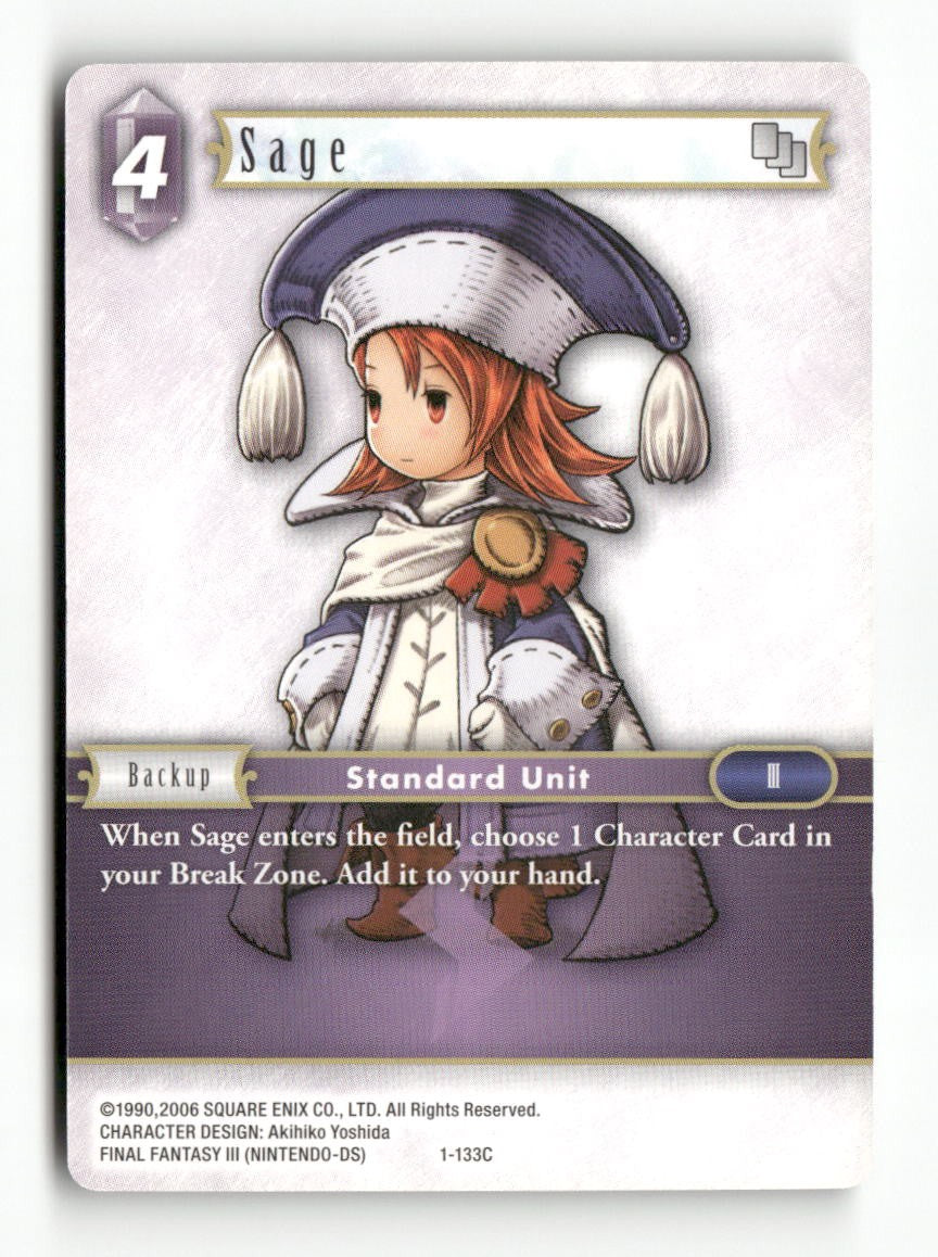 Sage (Refia) 1-133C Common Opus I Final Fantasy Near Mint