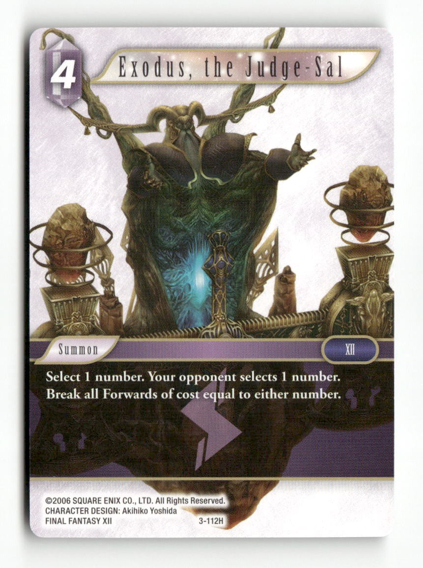 Exodus, the Judge-Sal 3-112H Hero Opus III Final Fantasy Near Mint