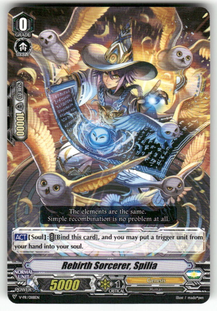 Cardfight Vanguard Rebirth Sorcerer, Spilia #V-PR/0118EN PR