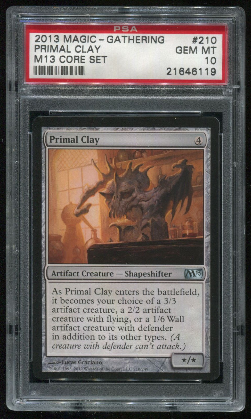 MTG Magic 2013 M13 Core Set Primal Clay #210 PSA 10 Gem Mint