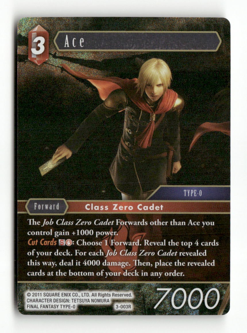 Ace - (Alternate Art) PR-012/3-003R FF: Promo Cards Final Fantasy Foil NM