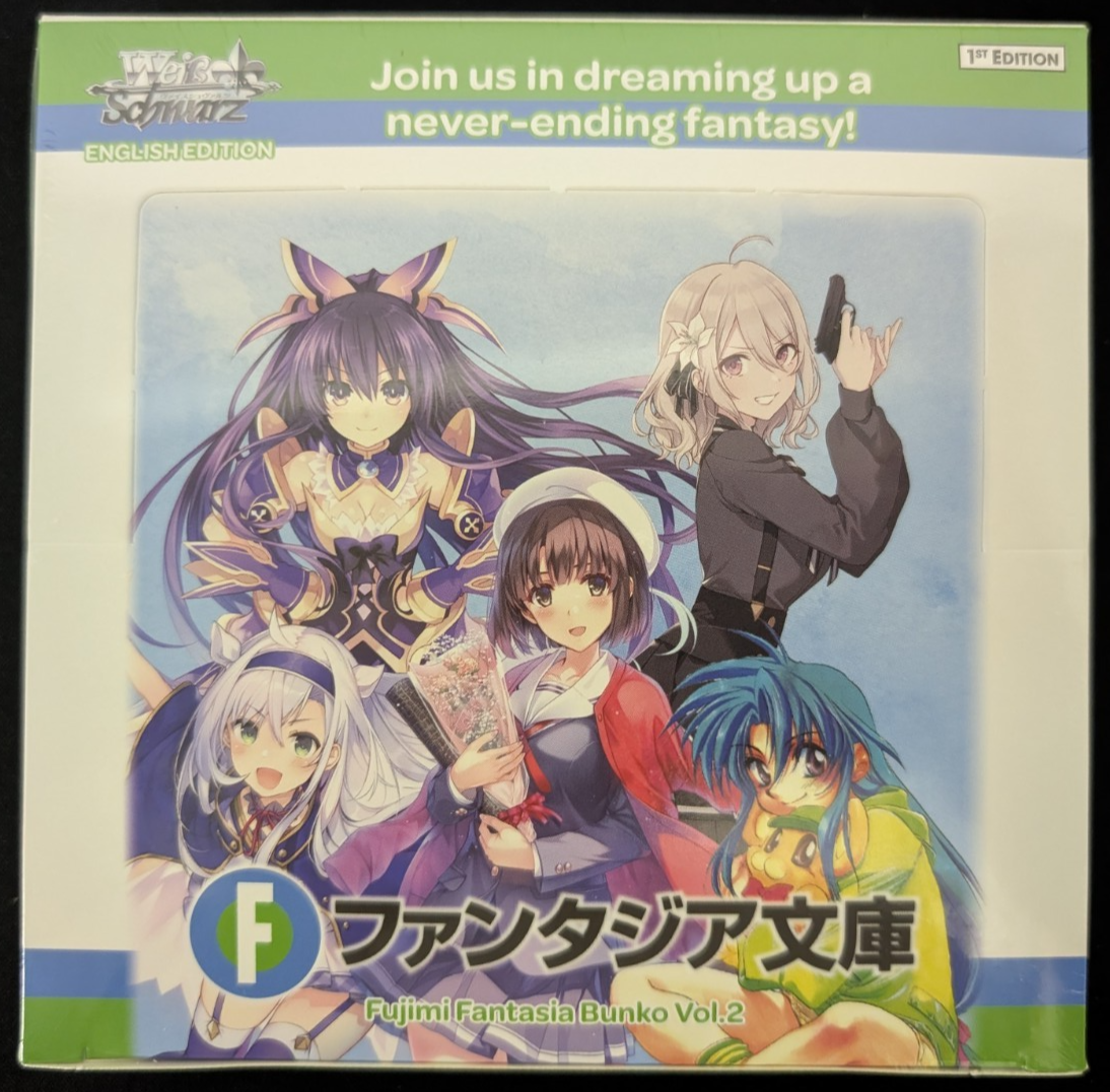 Fujimi Fantasia Bunko Vol 2 1st Edition Booster Box Weiss Schwarz English TCG