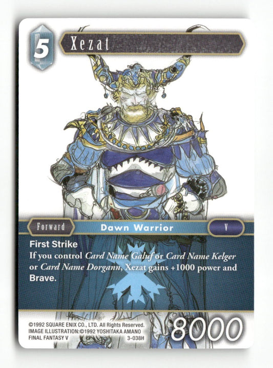 Xezat 3-038H Hero Opus III Final Fantasy Near Mint