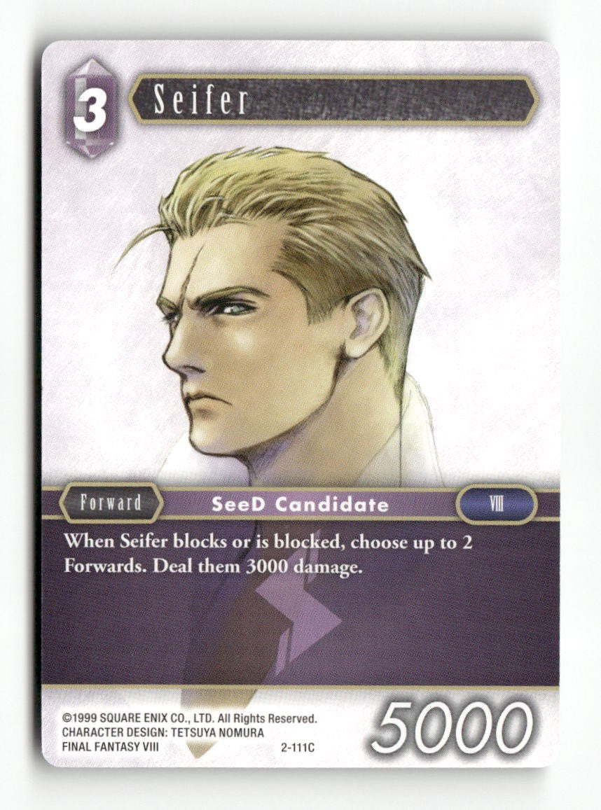 Seifer (Common) 2-111C Common Opus II Final Fantasy Near Mint