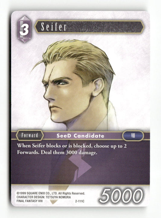 Seifer (Common) 2-111C Common Opus II Final Fantasy Near Mint