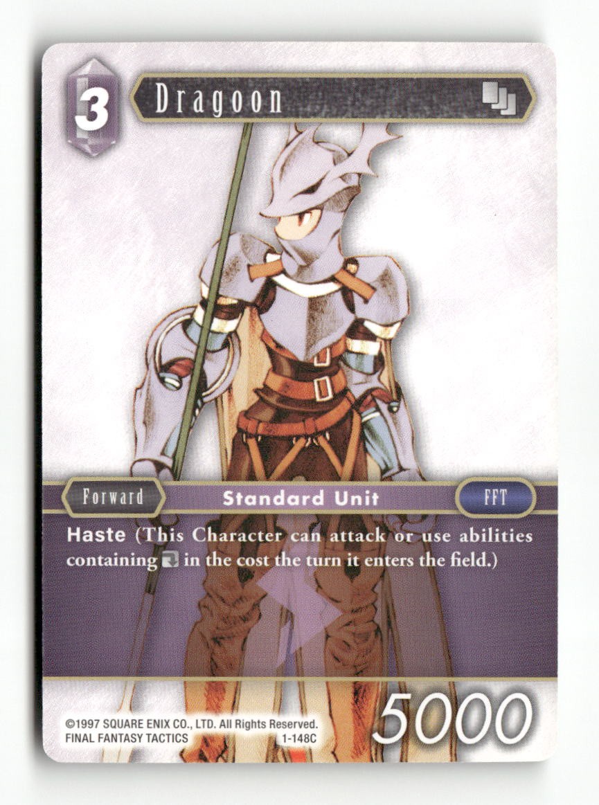 Dragoon (Male Unit) 1-148C Common Opus I Final Fantasy Near Mint