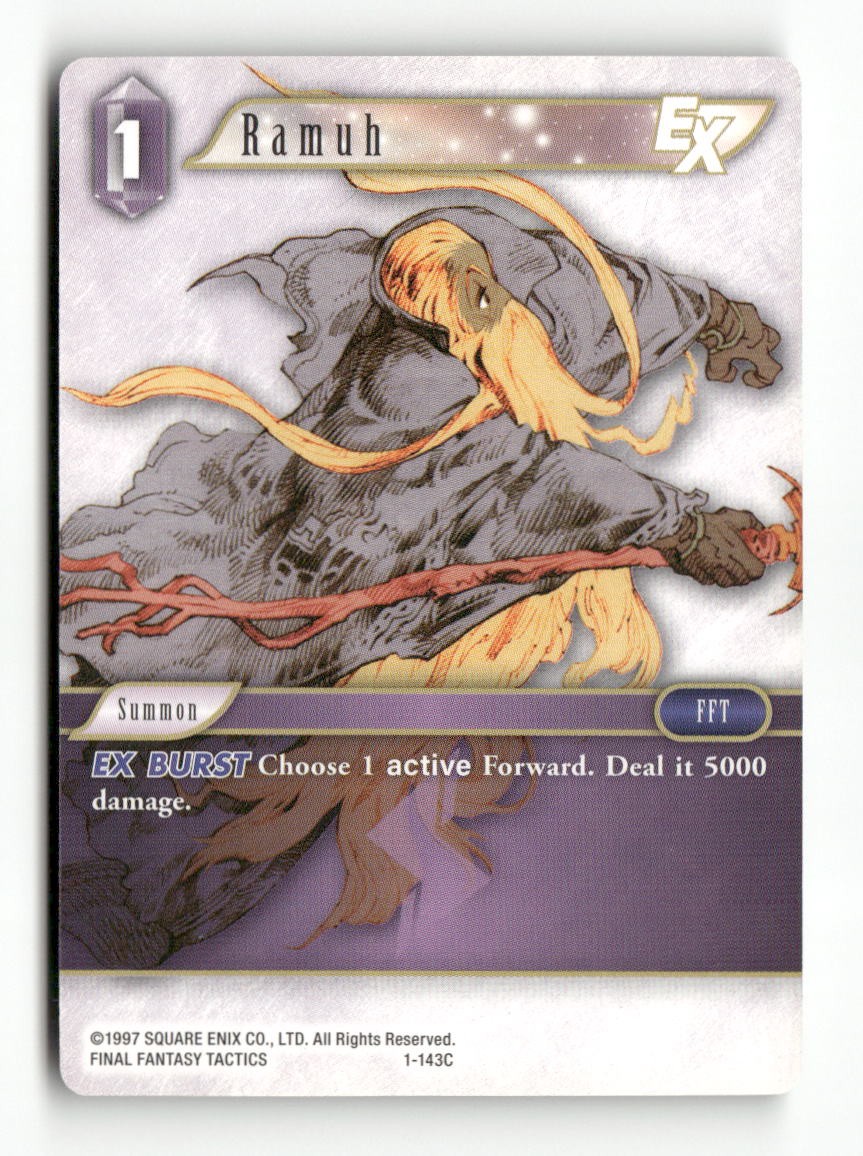Ramuh EX 1-143C Common Opus I Final Fantasy Near Mint