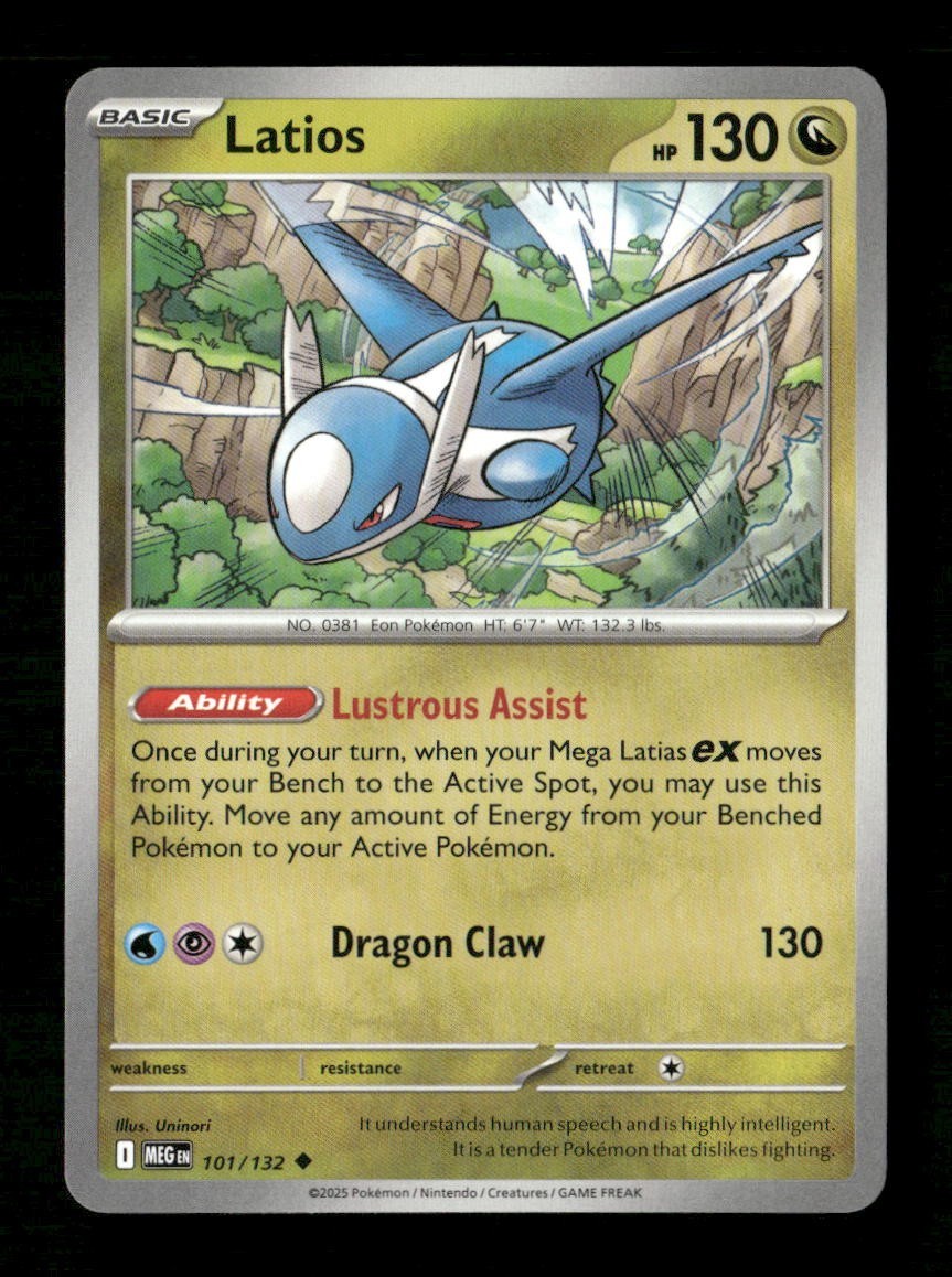 Latios #101/132 Normal Pokemon Mega Evolution