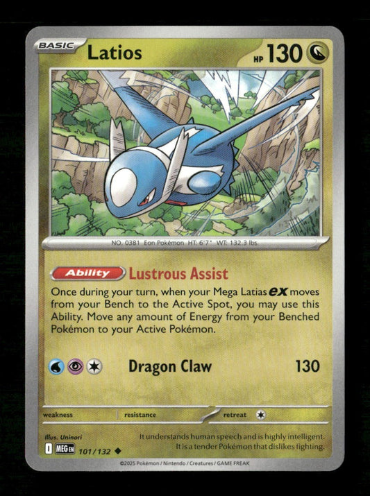 Latios #101/132 Normal Pokemon Mega Evolution