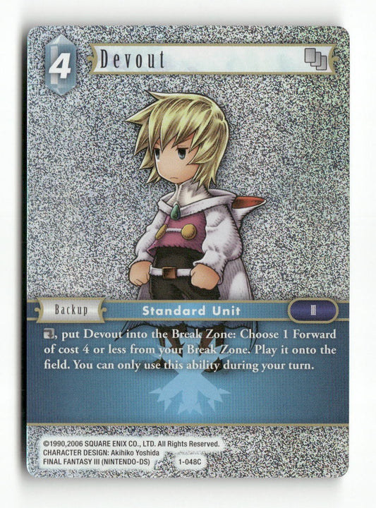 Devout (Ingus) 1-048C Common Opus I Final Fantasy Foil Near Mint WAVE 1