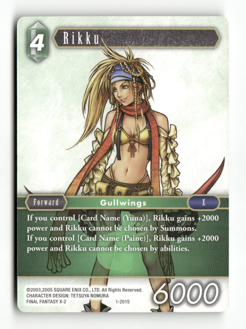 Rikku (Starter) 1-201S Starter Opus I Final Fantasy Near Mint