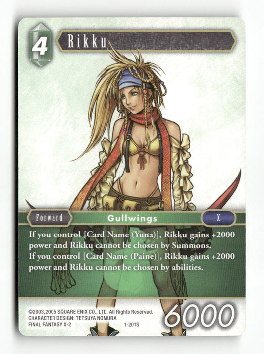 Rikku (Starter) 1-201S Starter Opus I Final Fantasy Near Mint