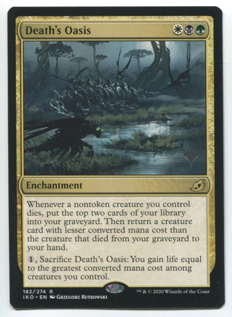 MTG Magic IKO Death's Oasis #182 Near Mint