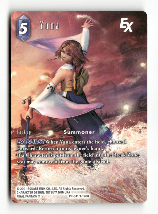 Yuna EX PR-041/1-176H Promo FF: Promo Cards Final Fantasy Near Mint
