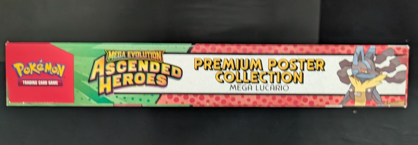 Ascended Heroes Premium Poster Collection Mega Lucario Pokemon TCG SEALED