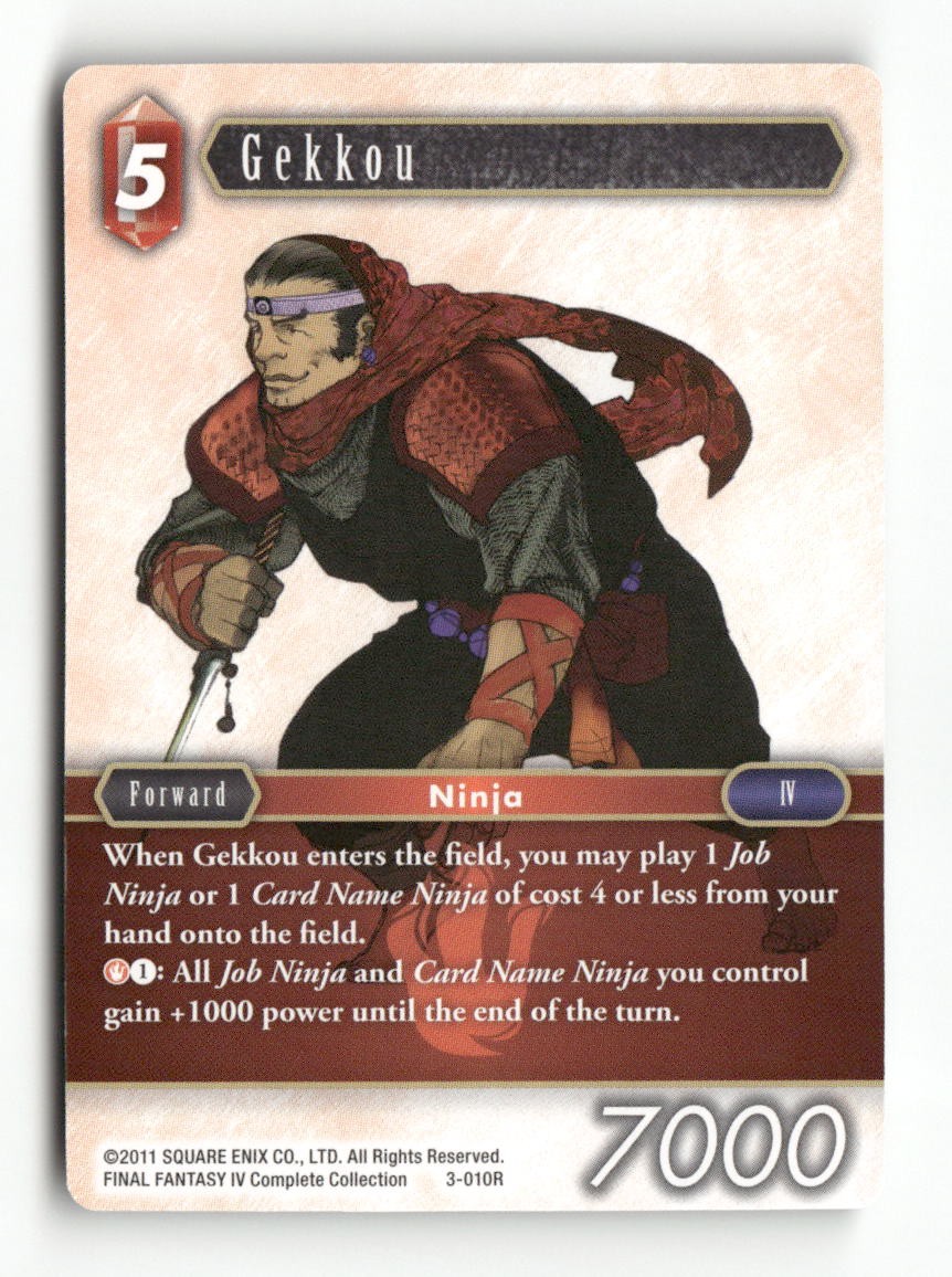 Gekkou 3-010R Rare Opus III Final Fantasy Near Mint
