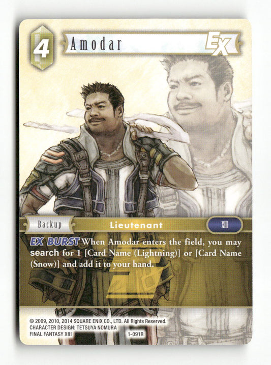 Amodar EX 1-091R Rare Opus I Final Fantasy Near Mint