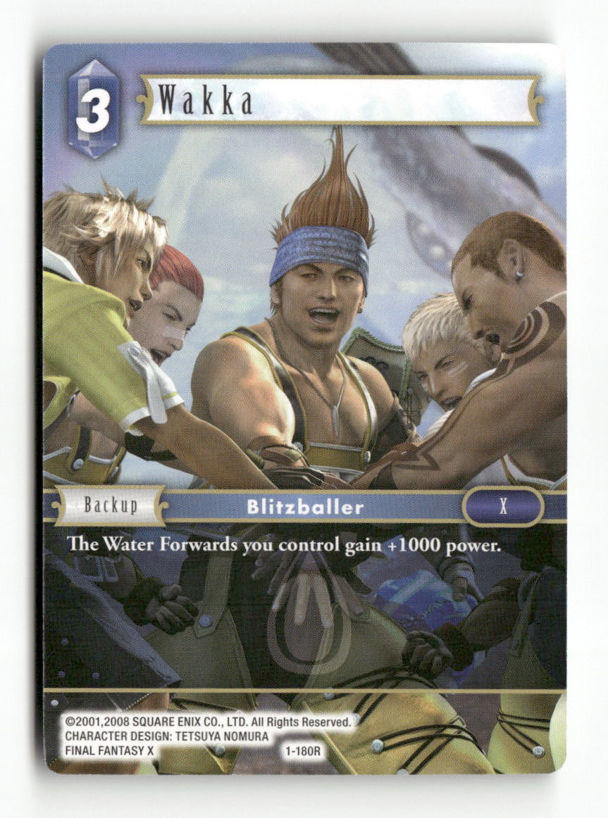 Wakka 1-180R Rare Opus I Final Fantasy Near Mint