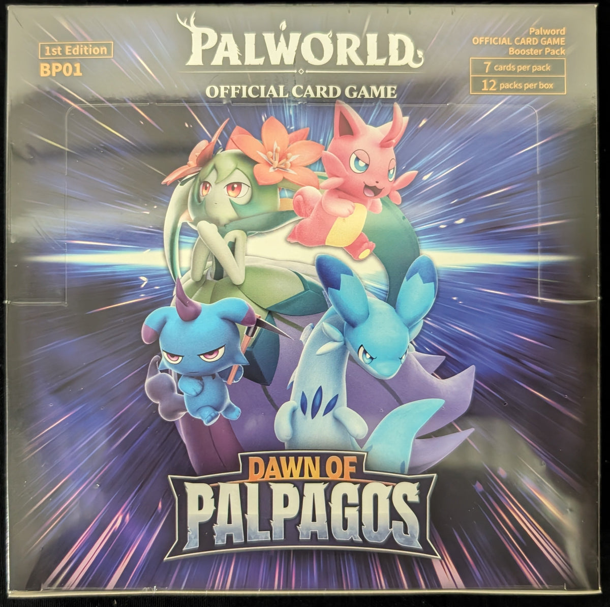 Dawn Of Palpagos BP01 1st Edition Booster Box Palworld English TCG FROM CASE