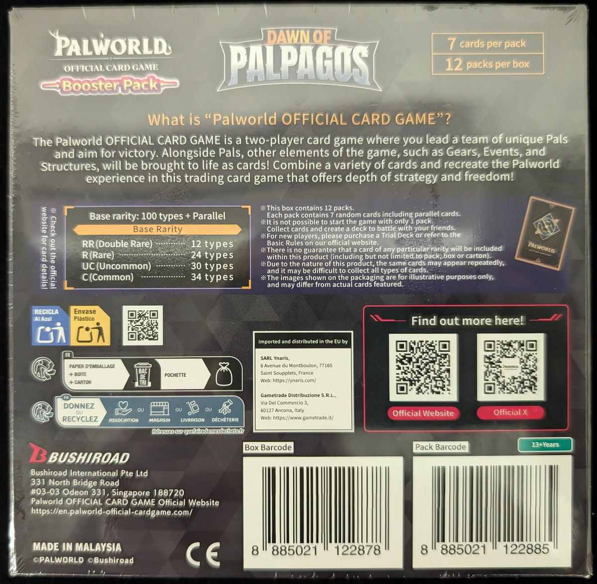 Dawn Of Palpagos BP01 1st Edition Booster Box Palworld English TCG FROM CASE