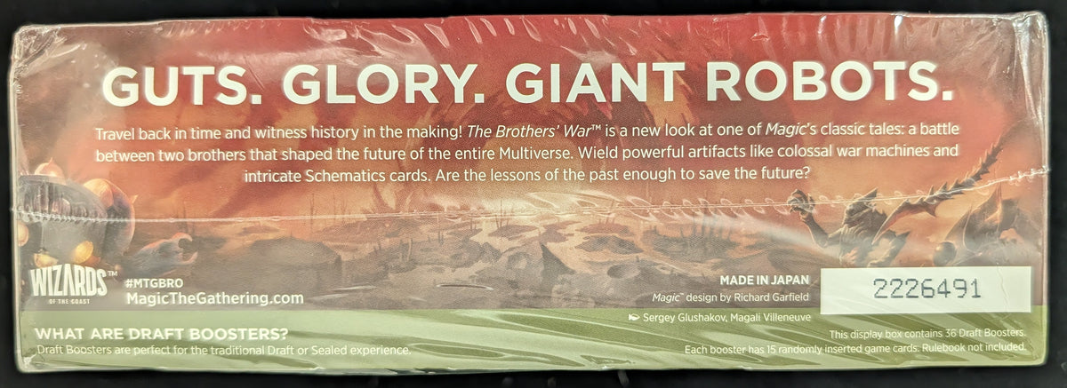 MTG Magic SEALED UNOPENED Brothers War Draft Booster Box