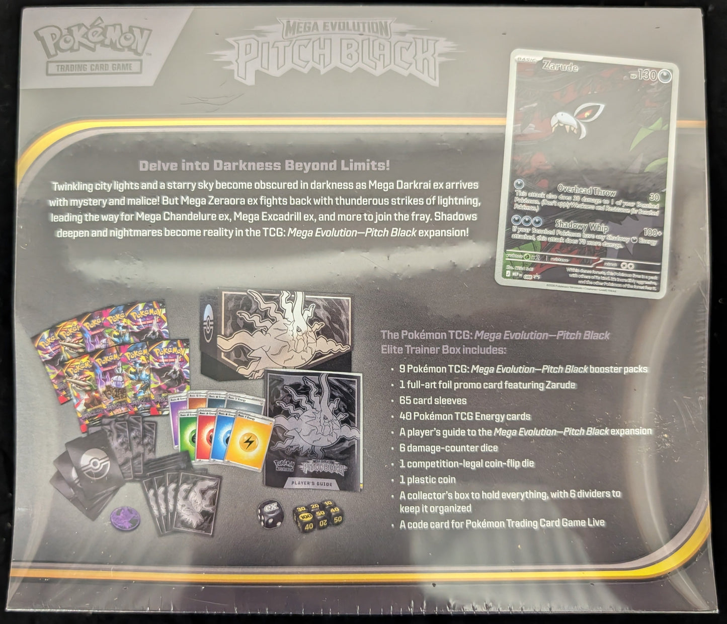 Mega Evolution Pitch Black ETB Elite Trainer Box NEW SEALED Pokemon TCG